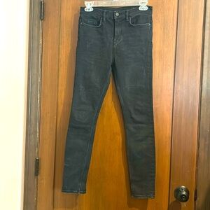 All Saints jeans black waist 25